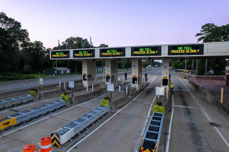 The Tolls are Coming Down - The George P. Coleman Bridge - Gloucester, Virginia