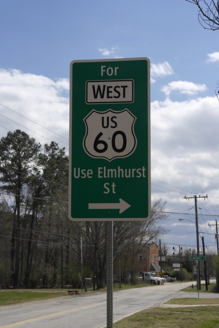 US 60 Directional Sign