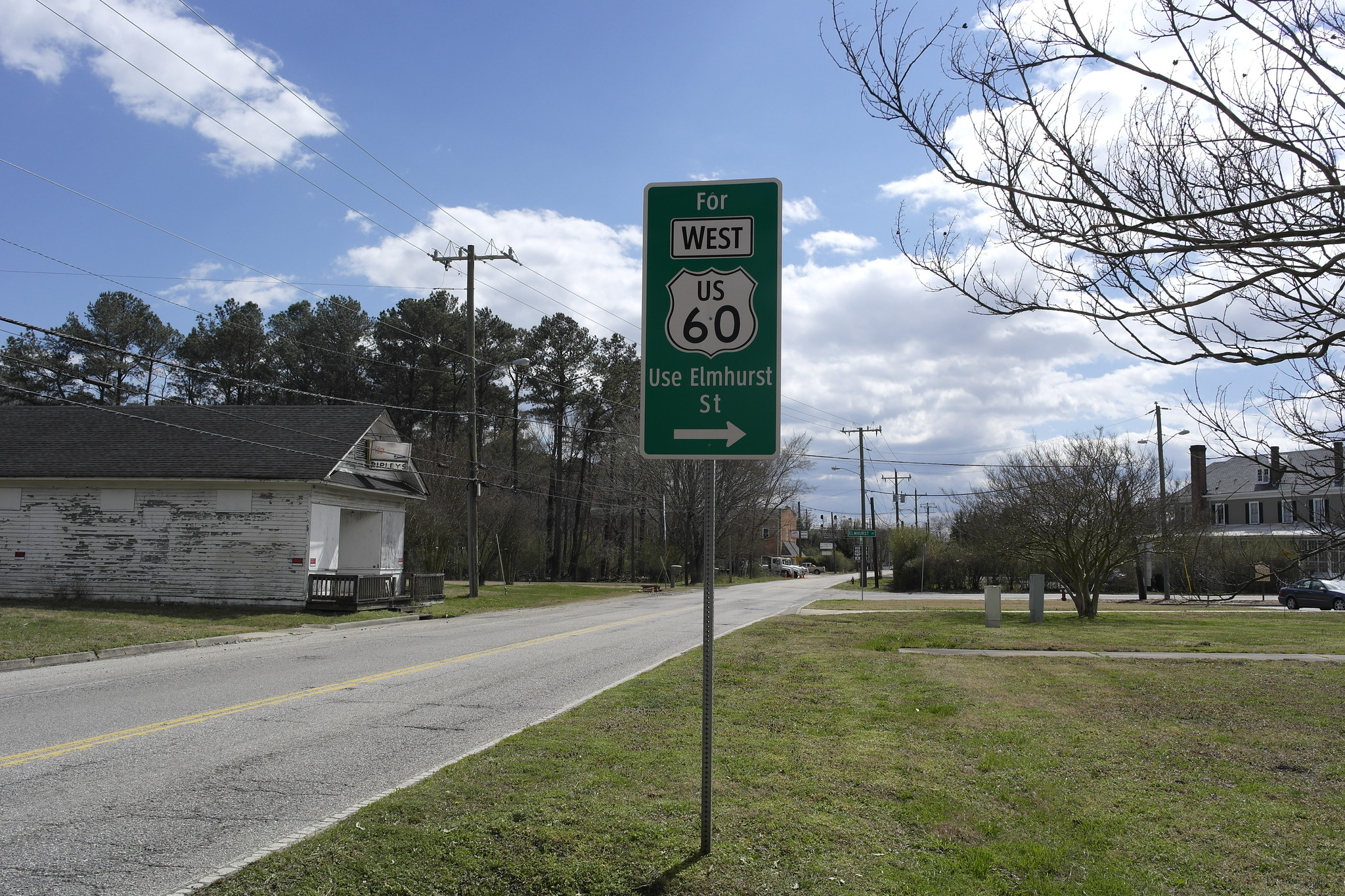 US 60 Directional Sign