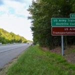 US Army Training and Doctrine Command/US Army Transportation Museum Sign – Interstate 64